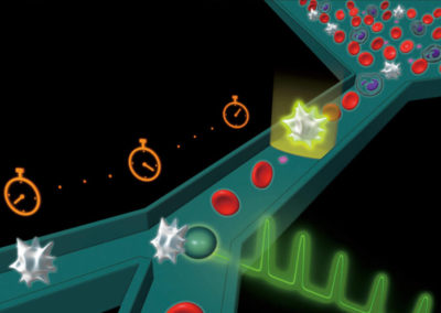 Laser Triggered Fluorescence Activated Cell Sorter